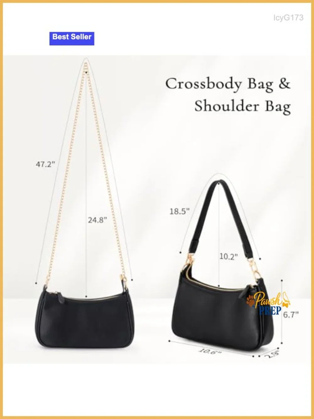 PU Leather Small Hobo Shoulder Bag Women Purse Handbag Gold Chain Strap
